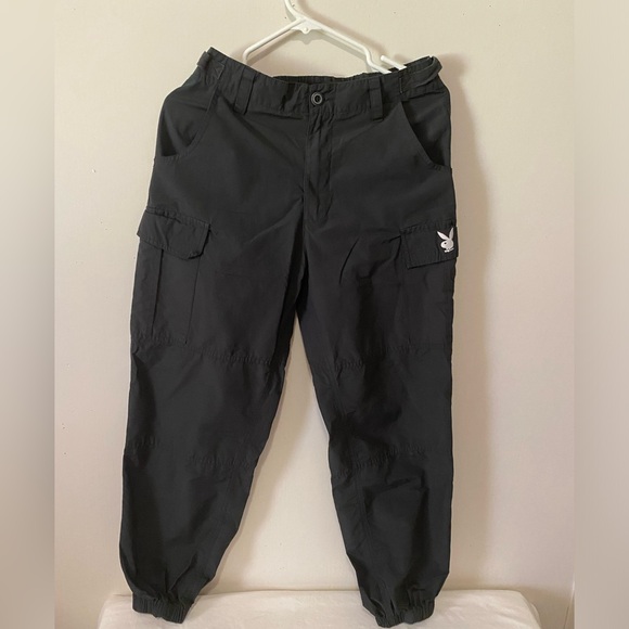 PacSun Other - Play Boy Pacsun Cargo Pants Womens Small Black WindbreakerJogger